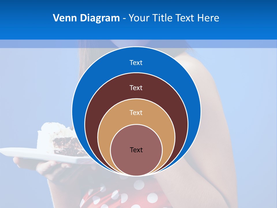 Cake Portrait Red PowerPoint Template