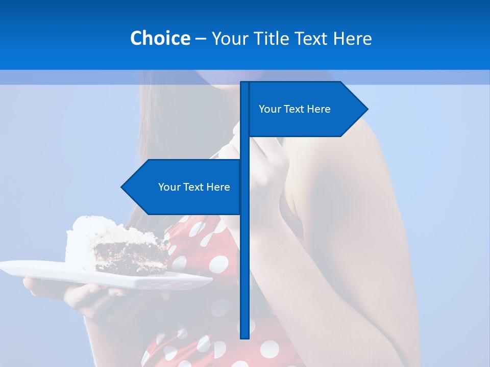 Cake Portrait Red PowerPoint Template