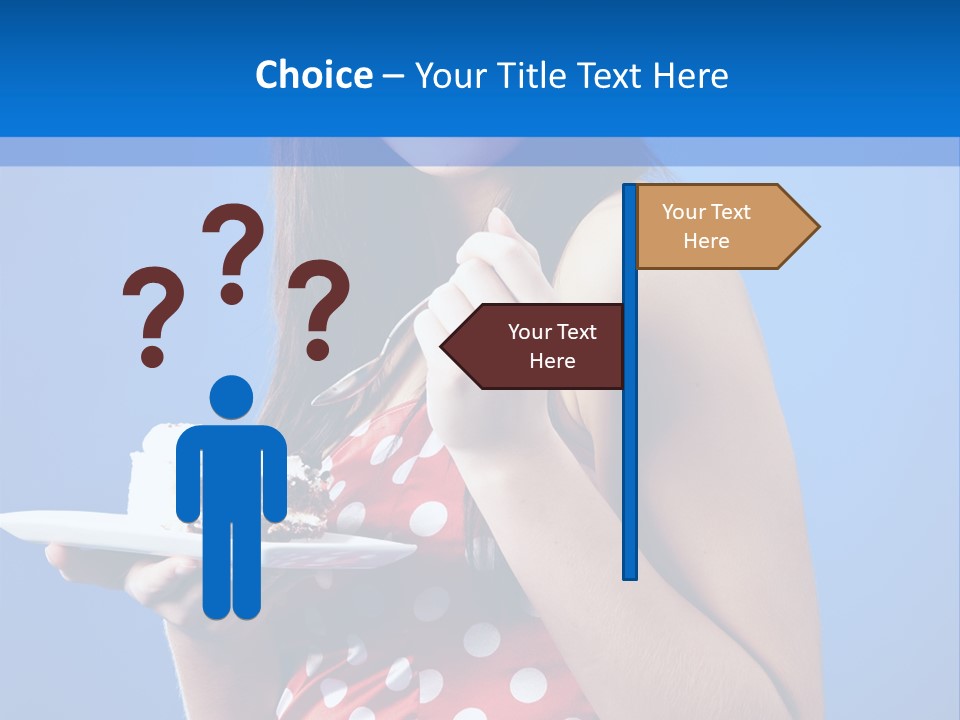 Cake Portrait Red PowerPoint Template