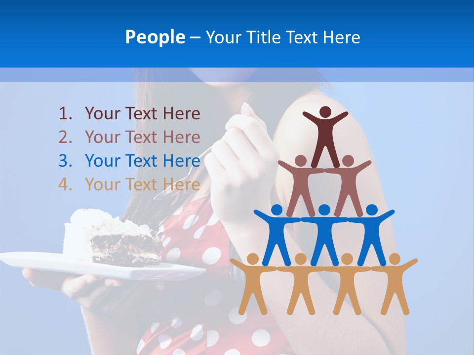 Cake Portrait Red PowerPoint Template