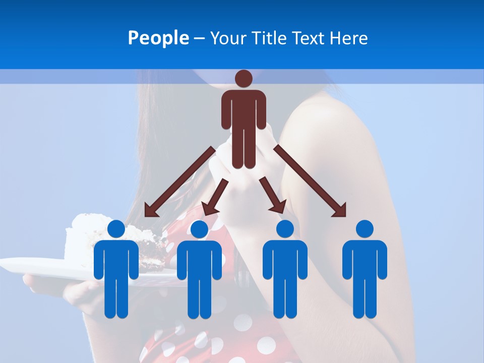 Cake Portrait Red PowerPoint Template