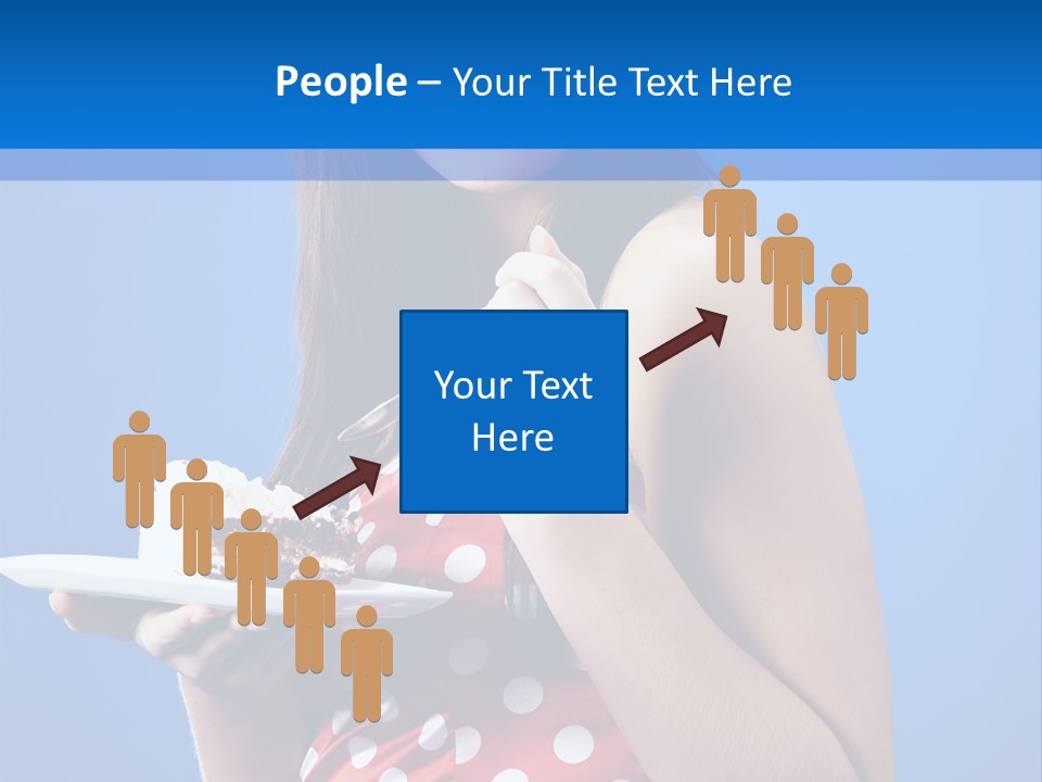 Cake Portrait Red PowerPoint Template