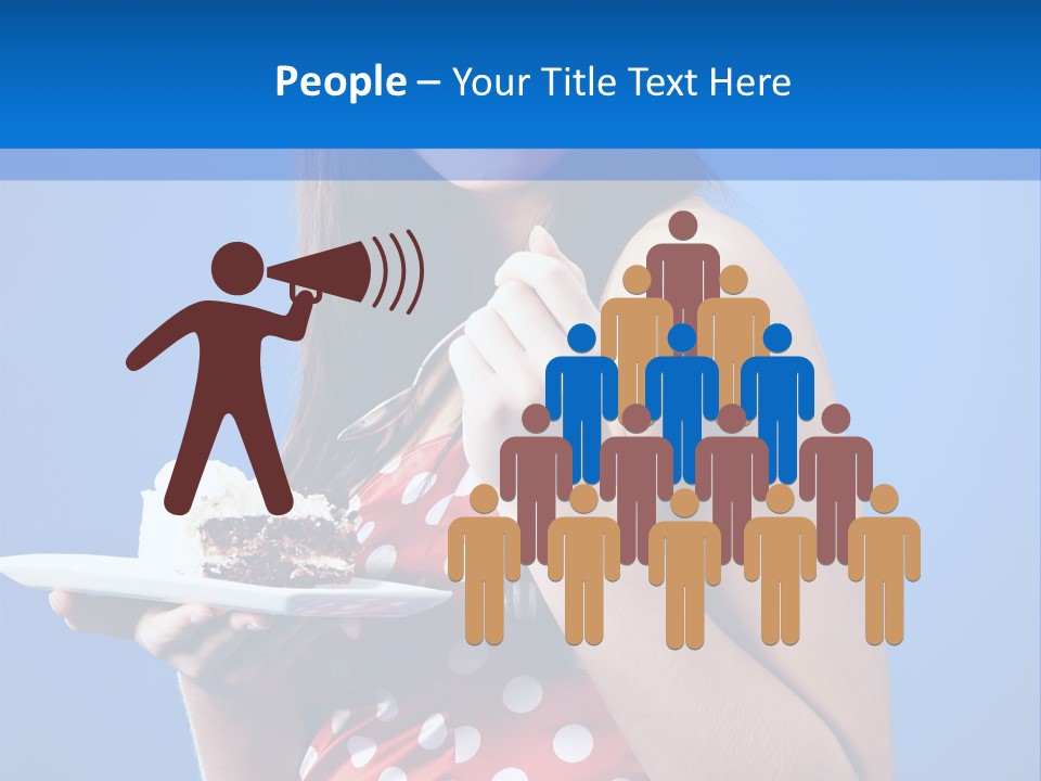 Cake Portrait Red PowerPoint Template