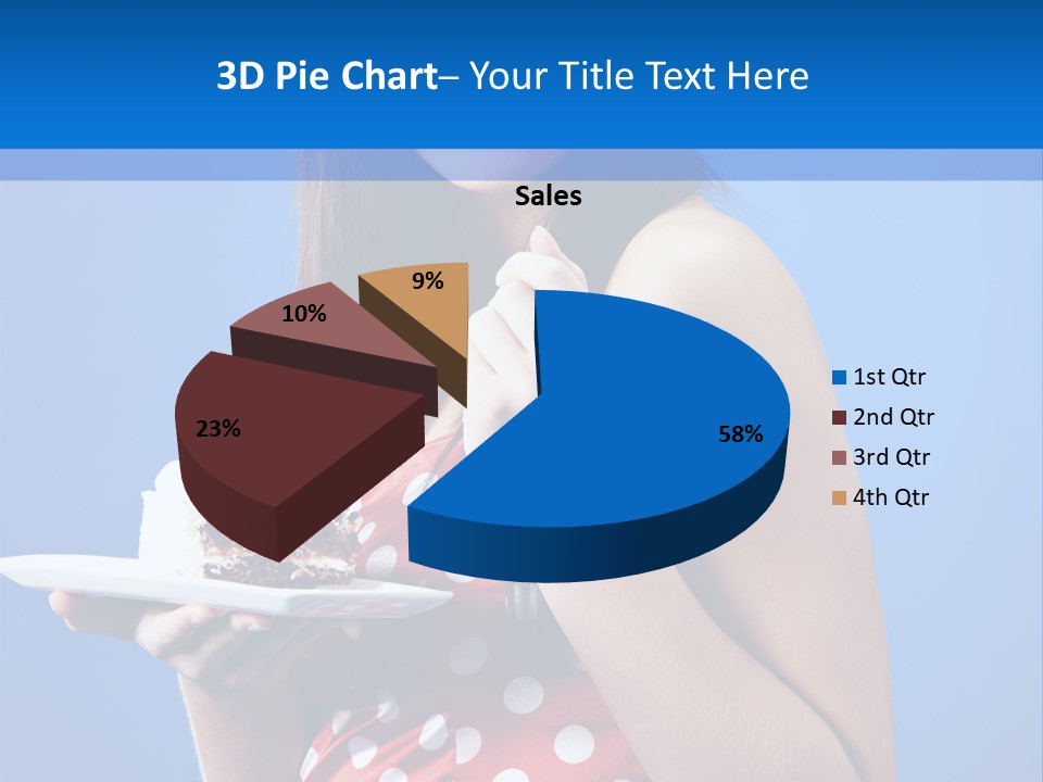 Cake Portrait Red PowerPoint Template