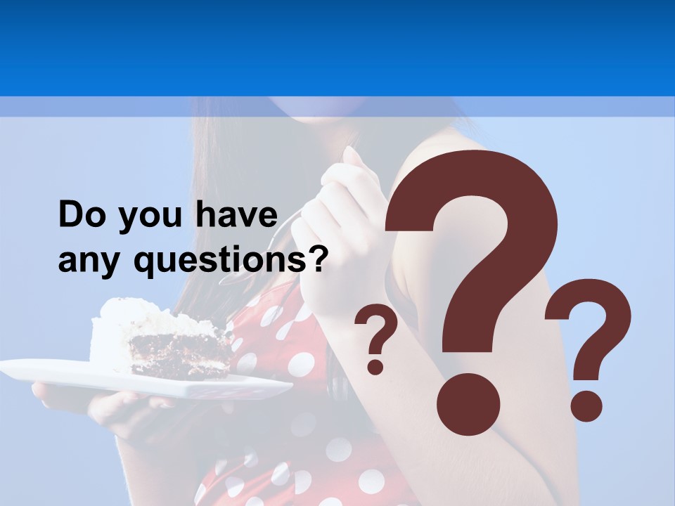 Cake Portrait Red PowerPoint Template