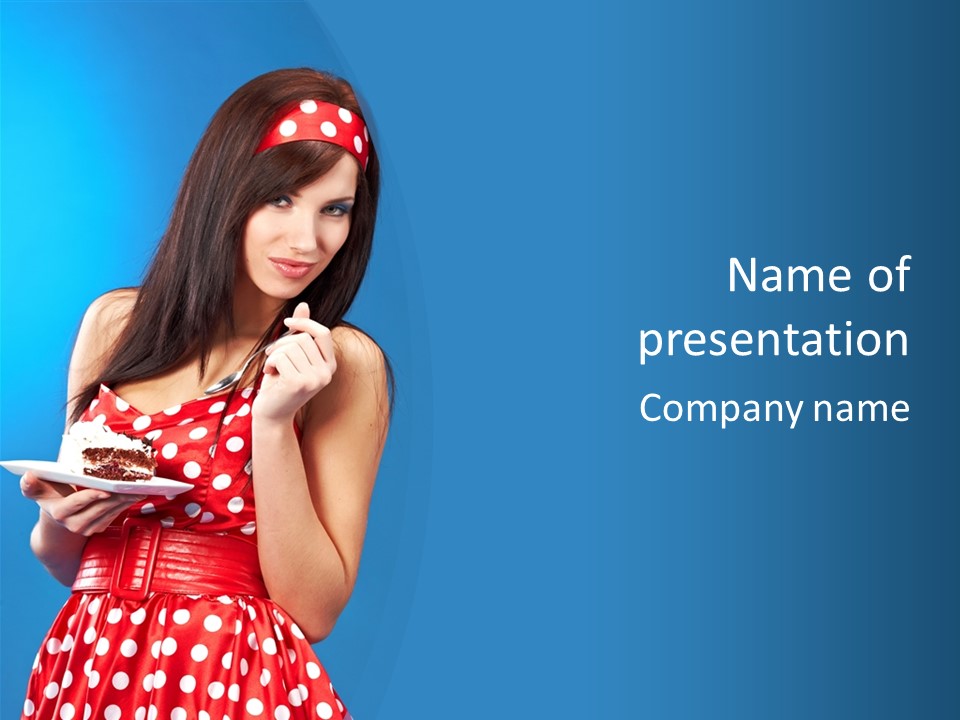 Red Down Attractive PowerPoint Template