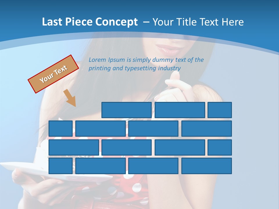 Red Down Attractive PowerPoint Template