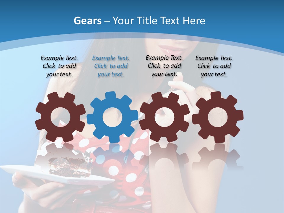 Red Down Attractive PowerPoint Template