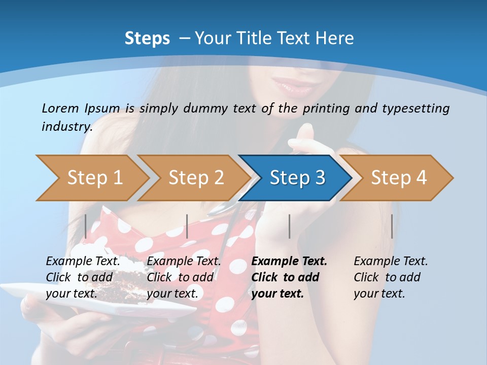 Red Down Attractive PowerPoint Template
