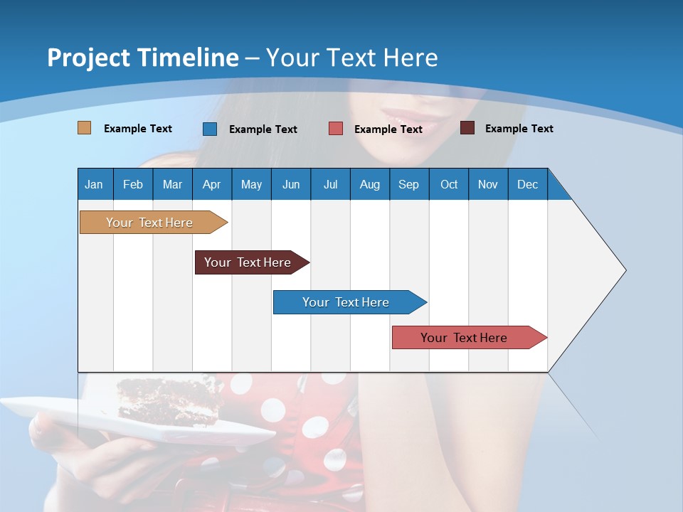 Red Down Attractive PowerPoint Template