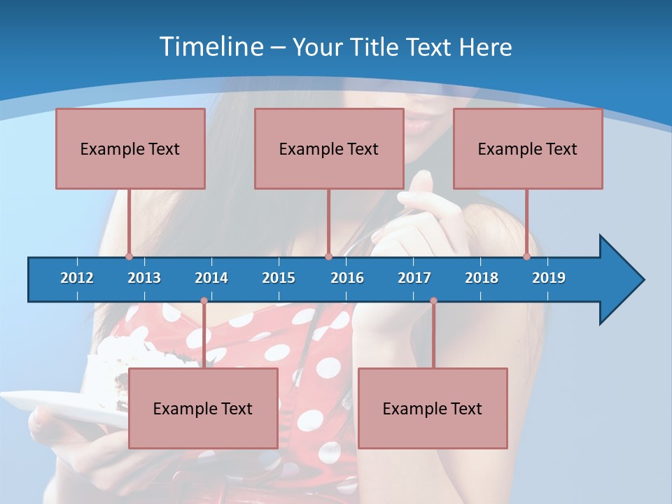 Red Down Attractive PowerPoint Template