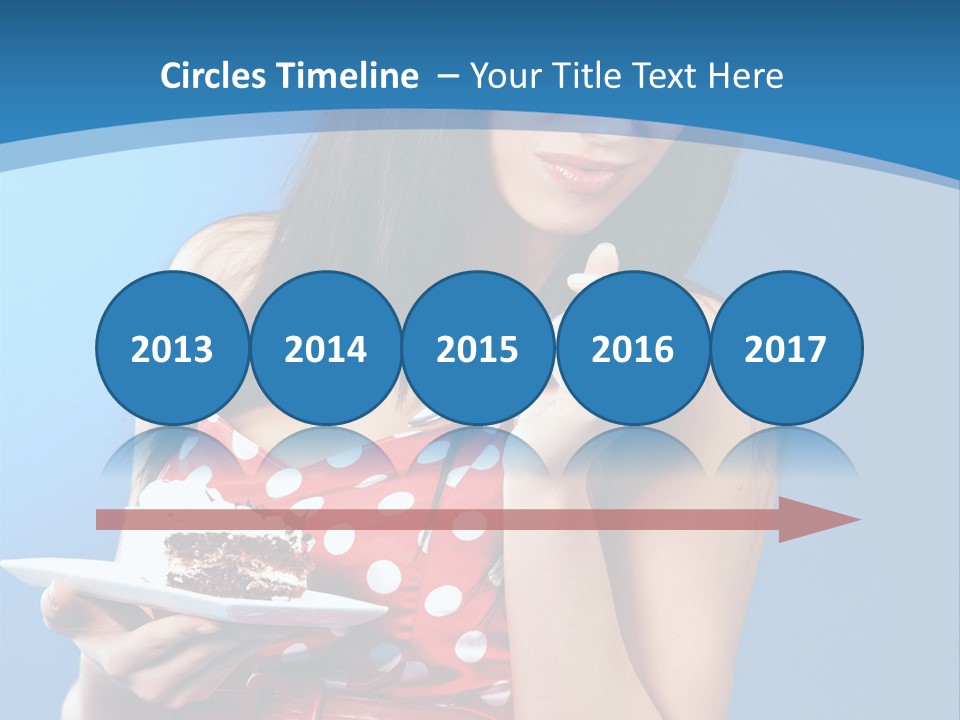 Red Down Attractive PowerPoint Template