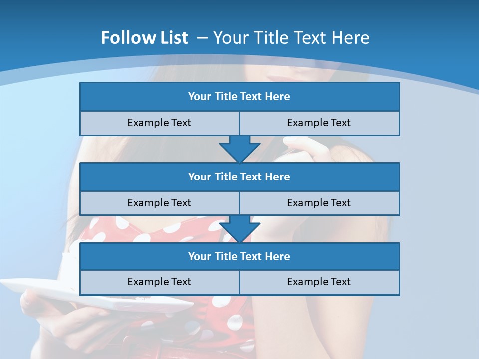 Red Down Attractive PowerPoint Template
