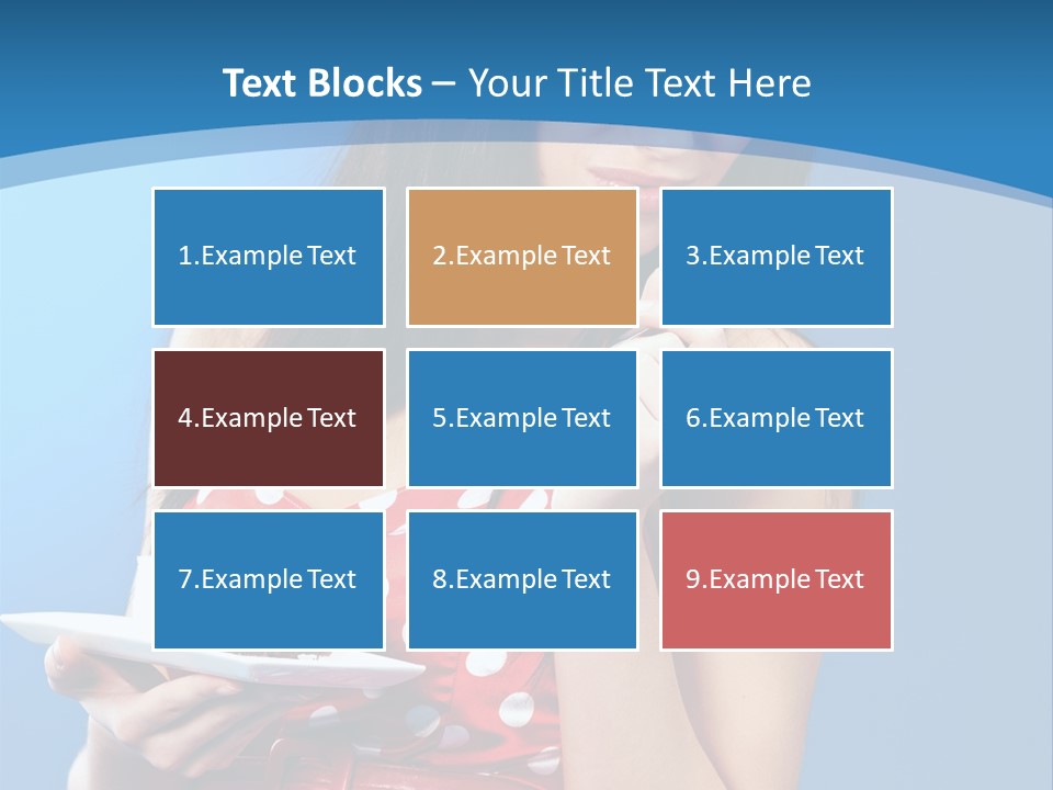 Red Down Attractive PowerPoint Template