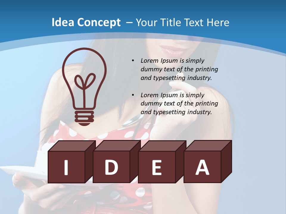 Red Down Attractive PowerPoint Template
