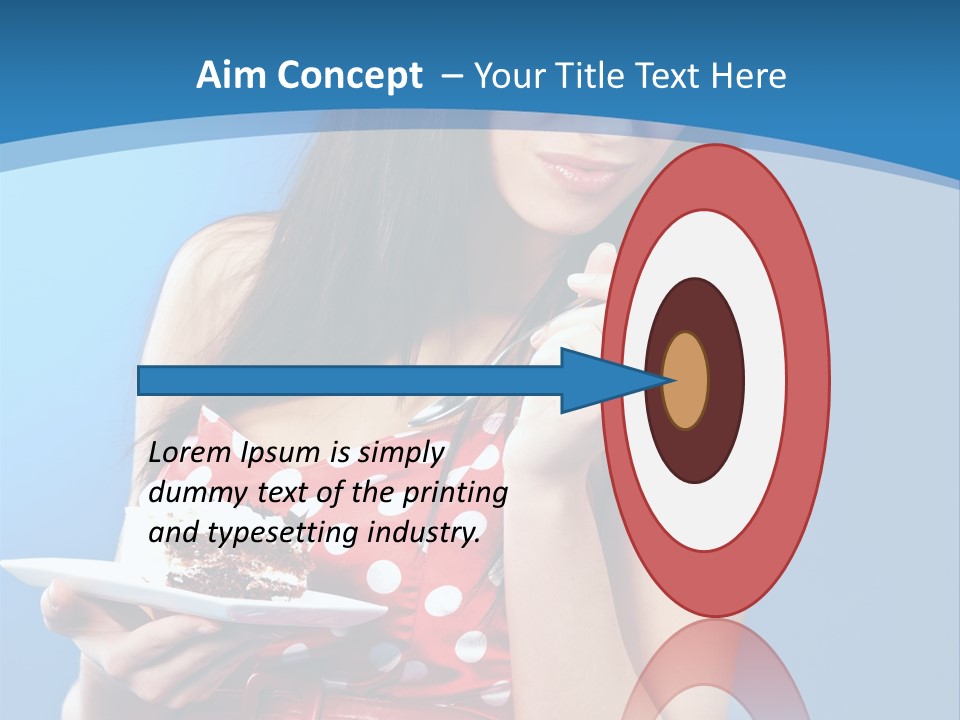 Red Down Attractive PowerPoint Template