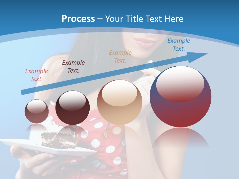 Red Down Attractive PowerPoint Template