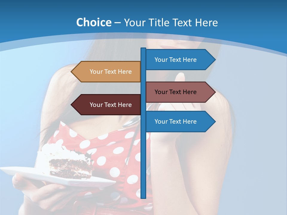 Red Down Attractive PowerPoint Template