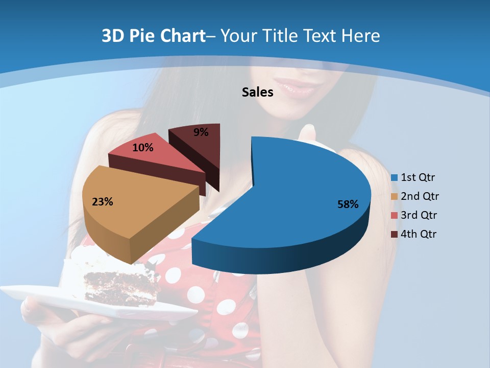 Red Down Attractive PowerPoint Template