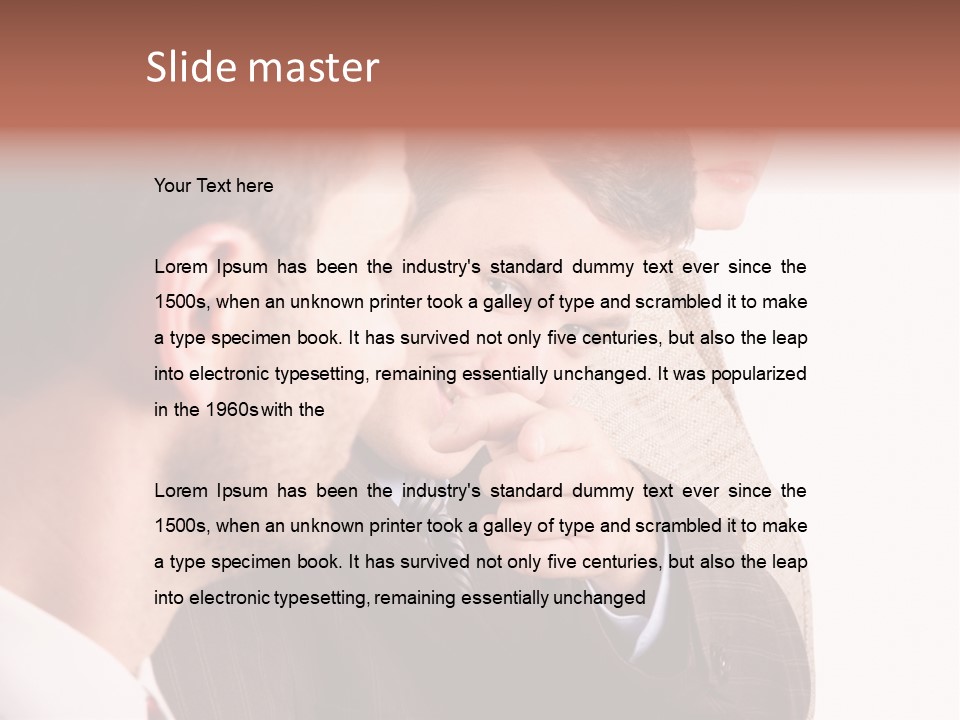 Europe Businesswoman Vogue PowerPoint Template