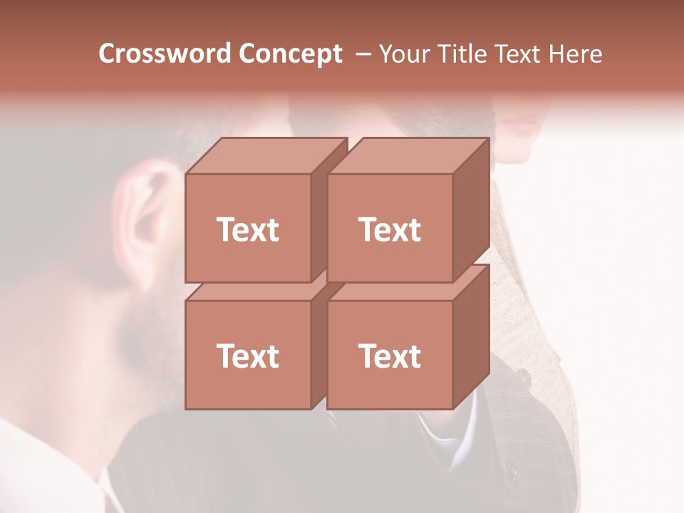 Europe Businesswoman Vogue PowerPoint Template