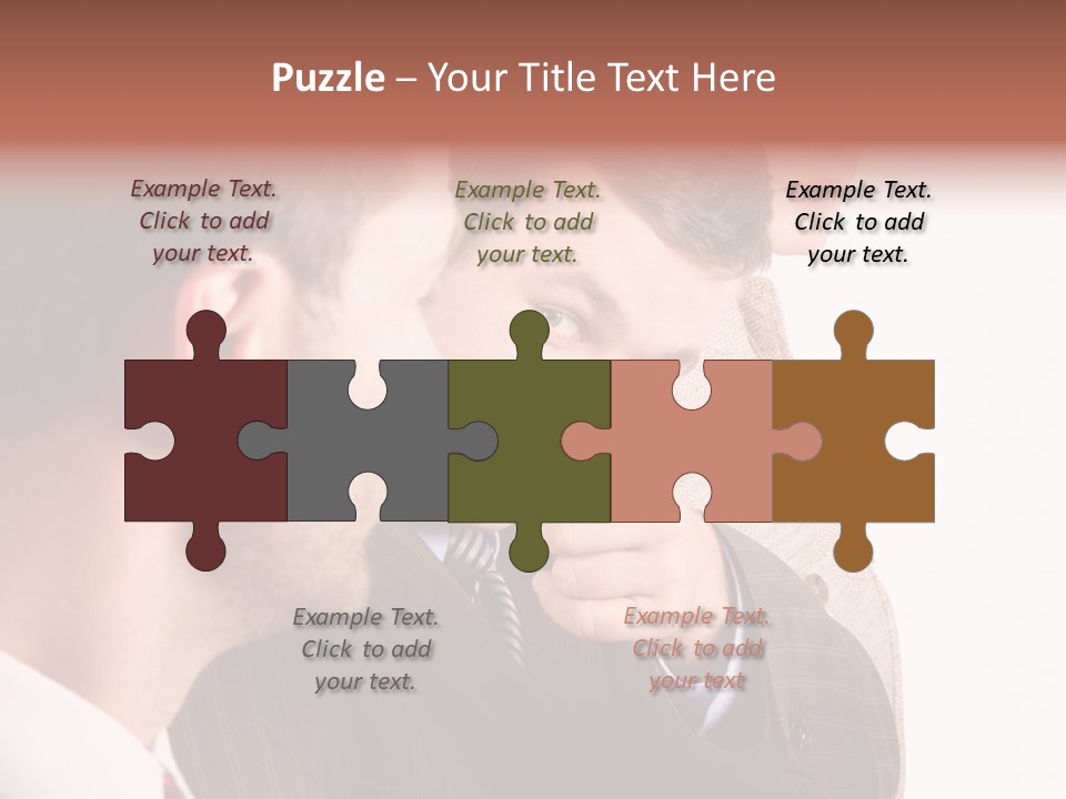 Europe Businesswoman Vogue PowerPoint Template