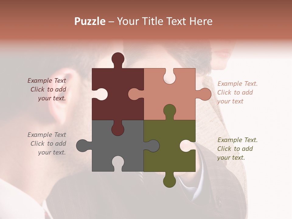 Europe Businesswoman Vogue PowerPoint Template