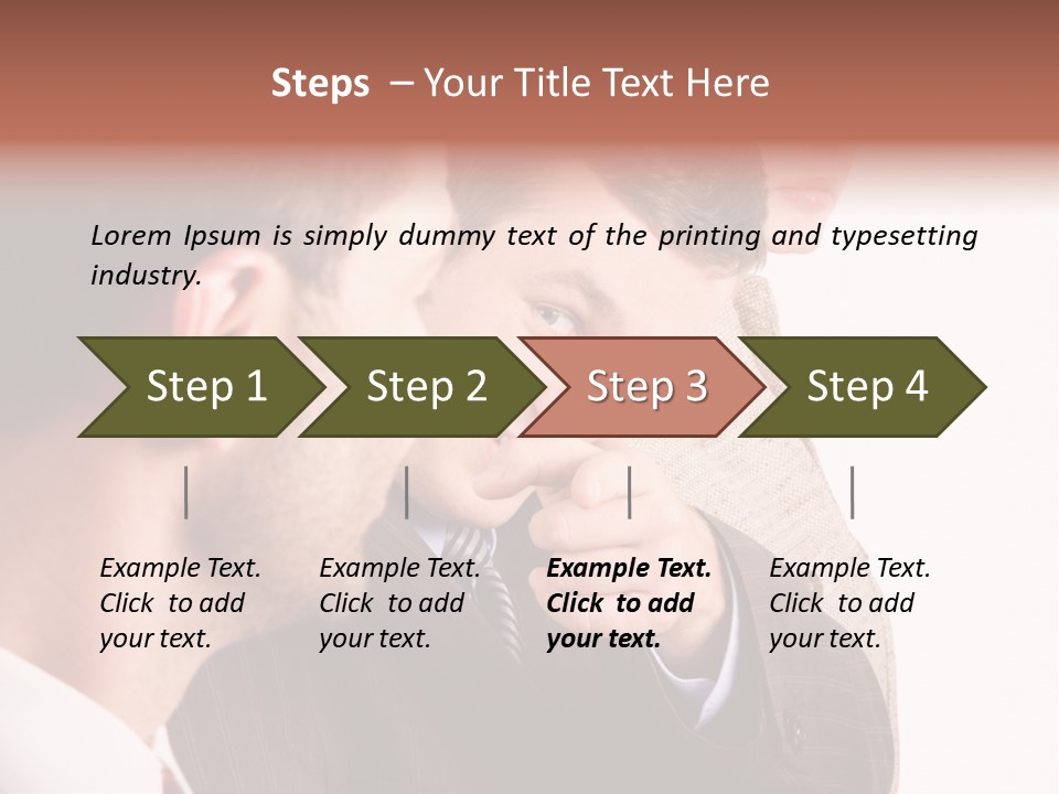 Europe Businesswoman Vogue PowerPoint Template