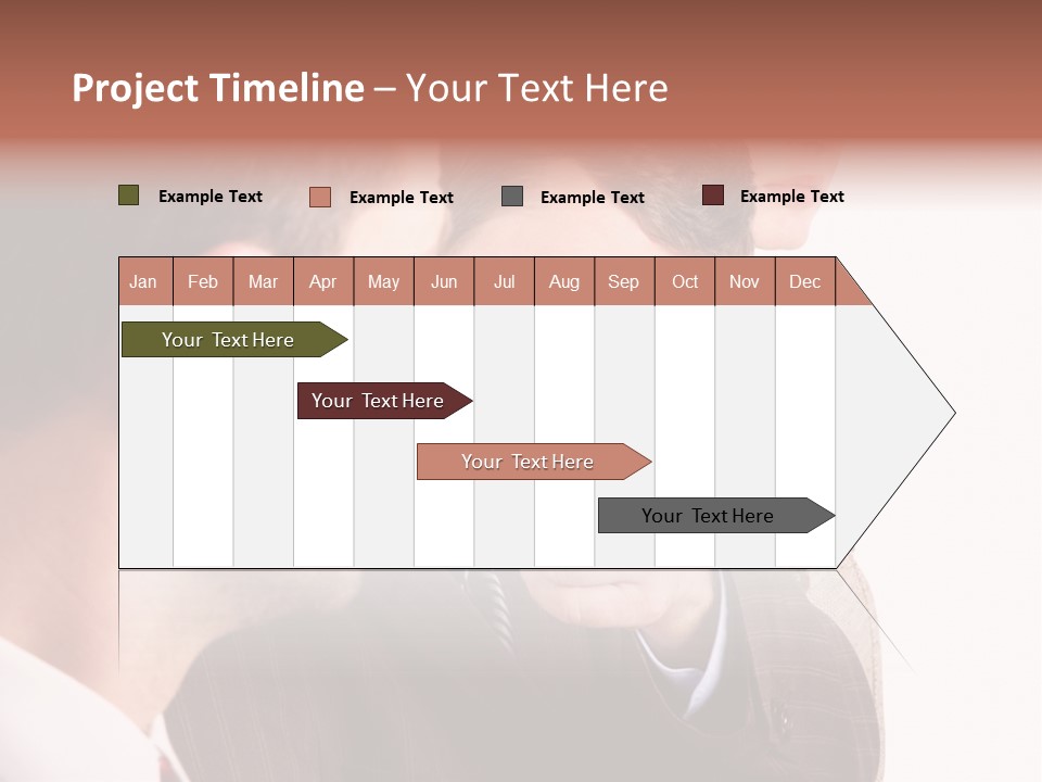 Europe Businesswoman Vogue PowerPoint Template