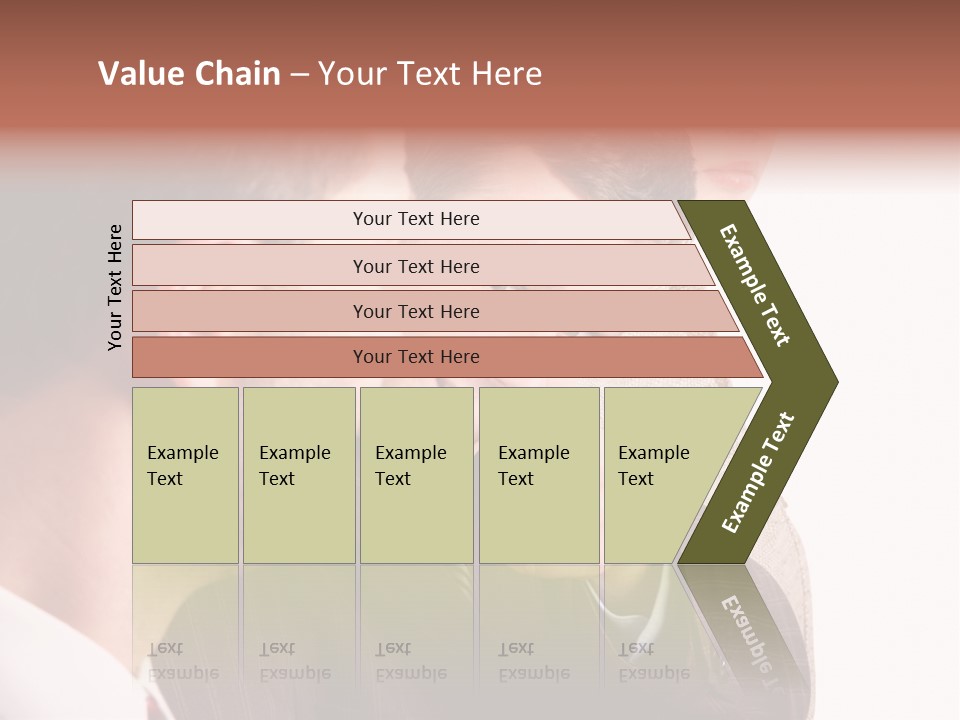 Europe Businesswoman Vogue PowerPoint Template