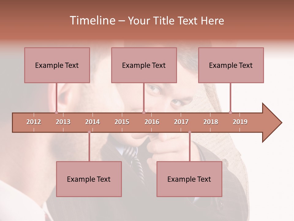 Europe Businesswoman Vogue PowerPoint Template