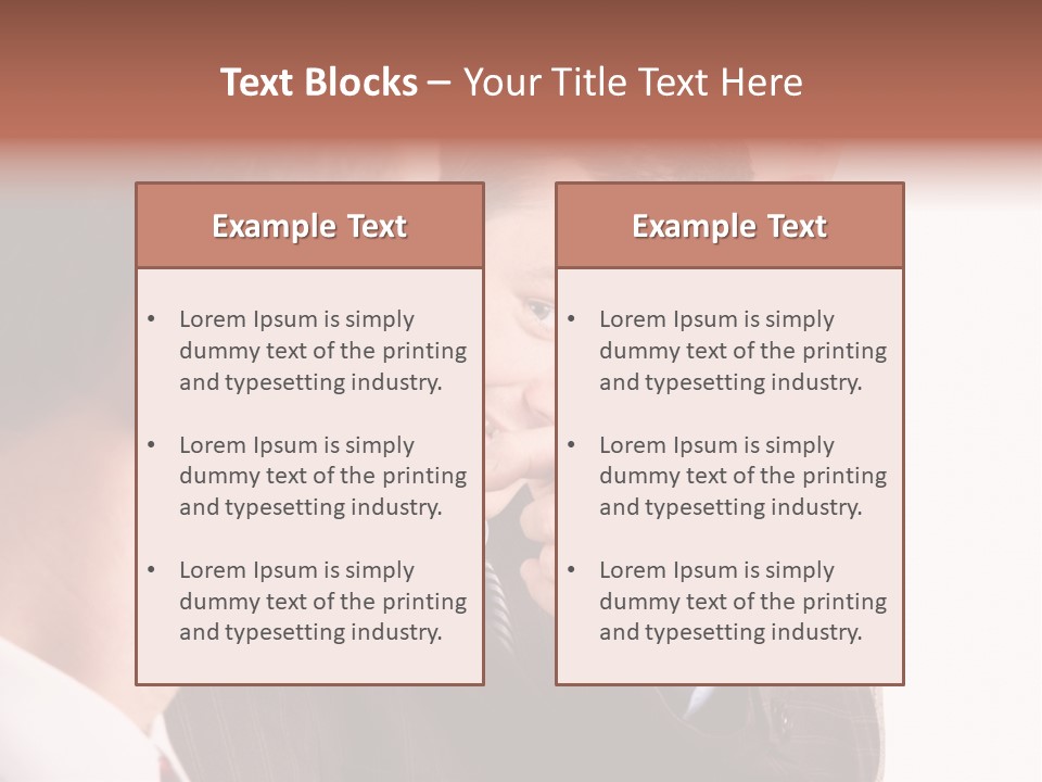 Europe Businesswoman Vogue PowerPoint Template