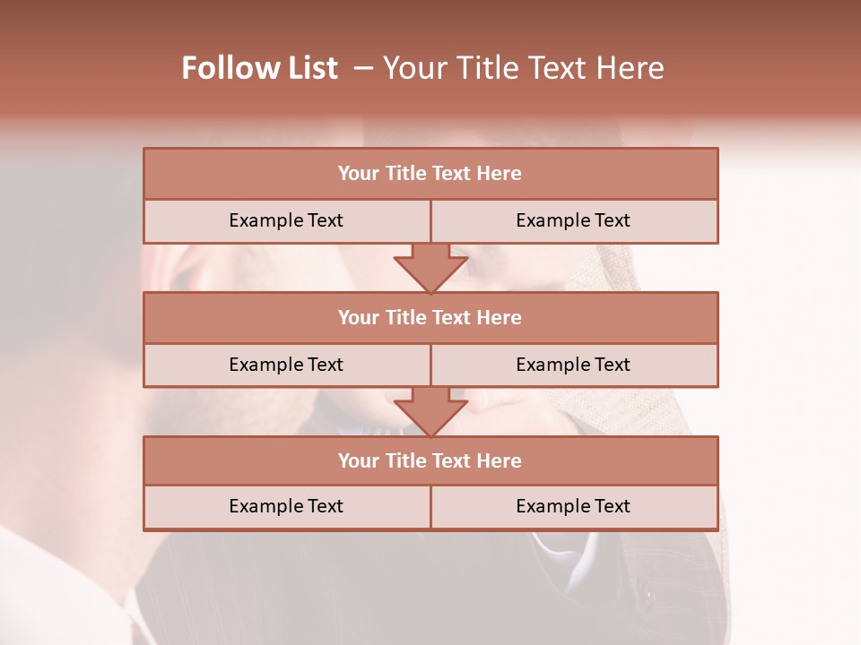 Europe Businesswoman Vogue PowerPoint Template