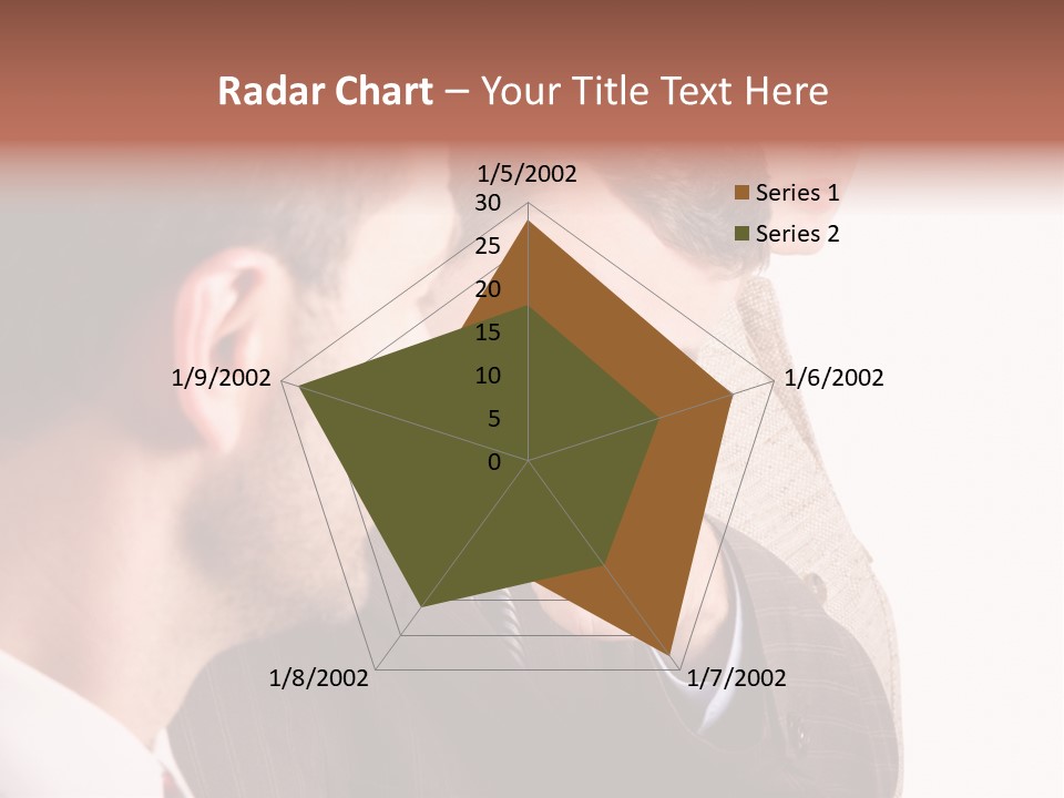 Europe Businesswoman Vogue PowerPoint Template