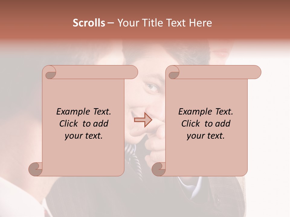 Europe Businesswoman Vogue PowerPoint Template