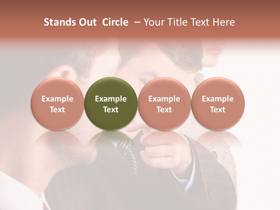 Europe Businesswoman Vogue PowerPoint Template