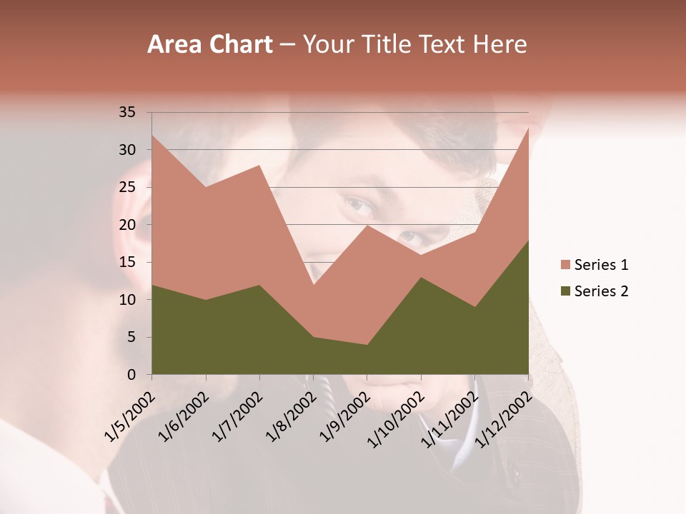 Europe Businesswoman Vogue PowerPoint Template