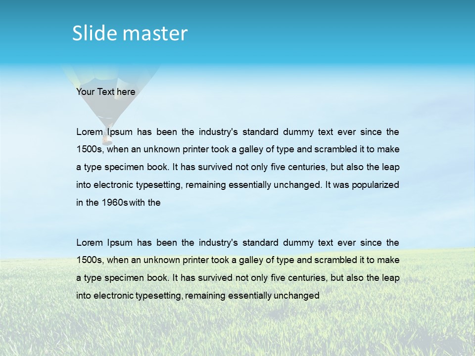 Transportation Summer Rise PowerPoint Template