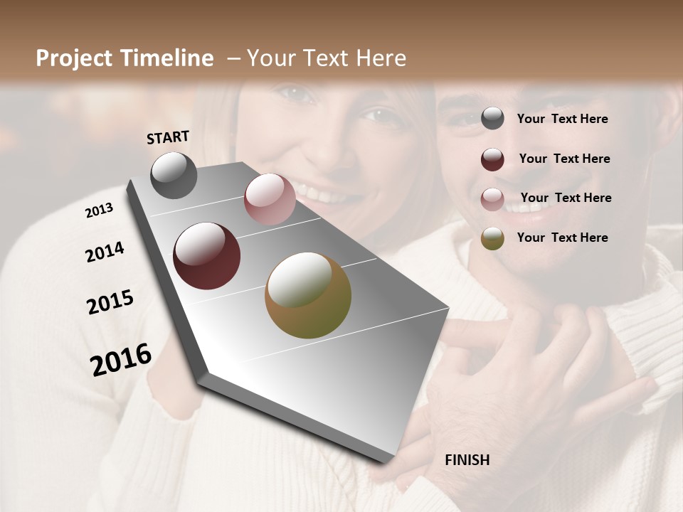 Festive Transparent Bow PowerPoint Template