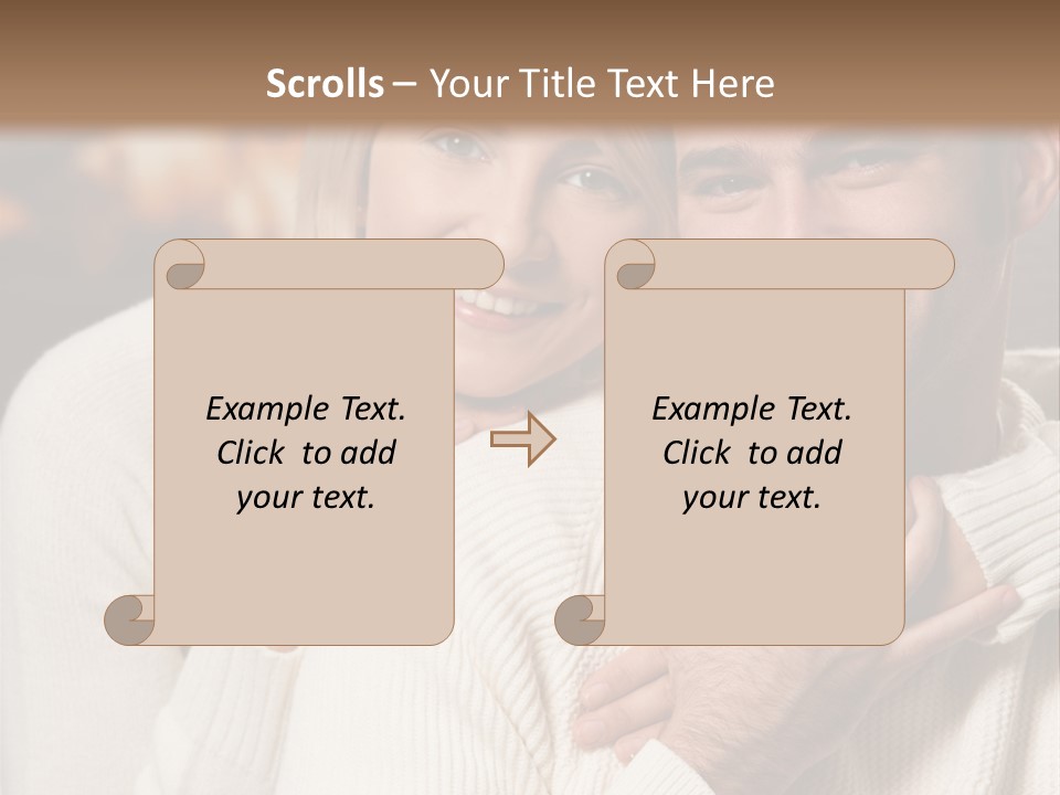 Festive Transparent Bow PowerPoint Template