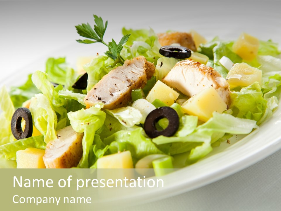 Appetiser Vitamin Slice PowerPoint Template