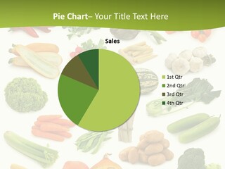 Isolated Celery Carrots PowerPoint Template