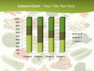 Isolated Celery Carrots PowerPoint Template