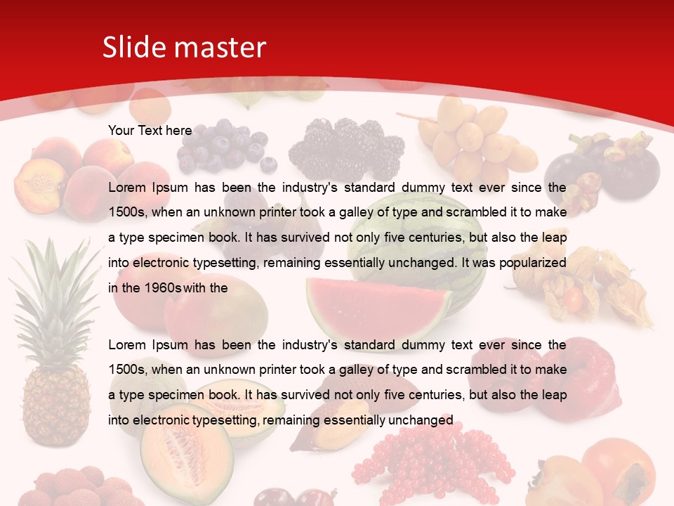 Natural Vitality Cut PowerPoint Template