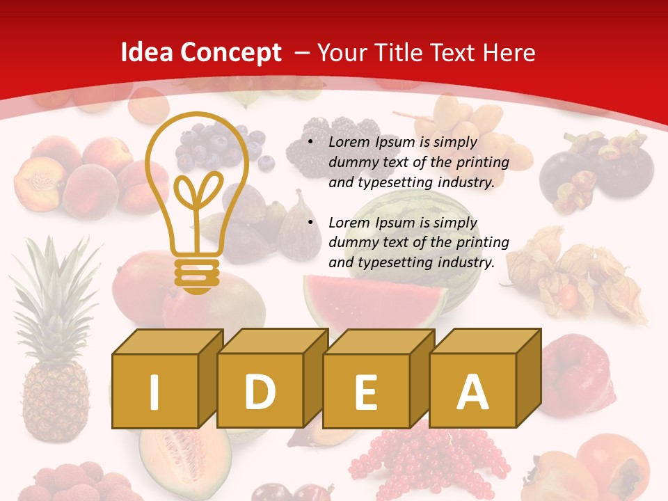 Natural Vitality Cut PowerPoint Template