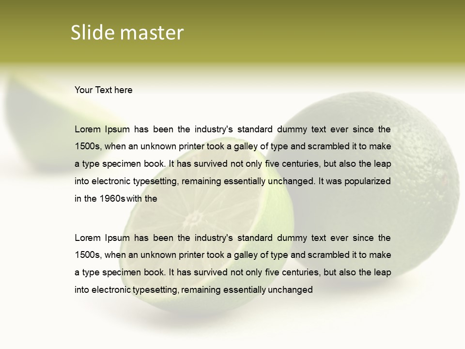 Drink Health Care Cut PowerPoint Template