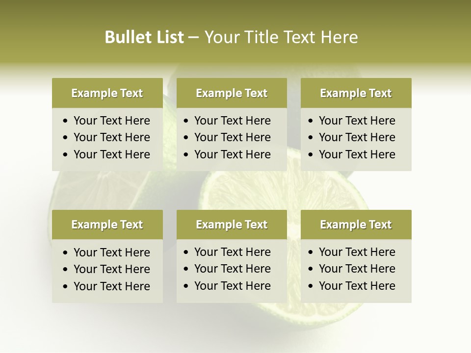 Close Up Acid Vegetable PowerPoint Template