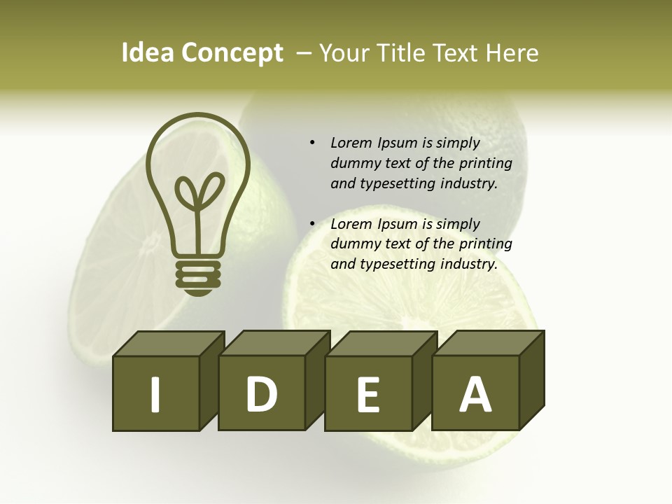 Close Up Acid Vegetable PowerPoint Template