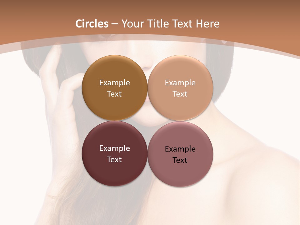 Portrait Beauty Flower PowerPoint Template