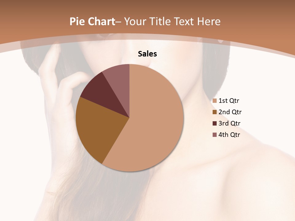 Portrait Beauty Flower PowerPoint Template